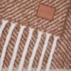 Halsduk i alpacka- och ullblandning Mocha/Beige Halsduk i alpacka- och ullblandning Mocha/Beige