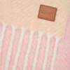Halsduk i alpacka- och ullblandning Persika/Matcha/Rosa Halsduk i alpacka- och ullblandning Persika/Matcha/Rosa