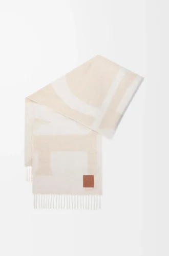 Halsduk i kashmir Ljusbeige/Beige