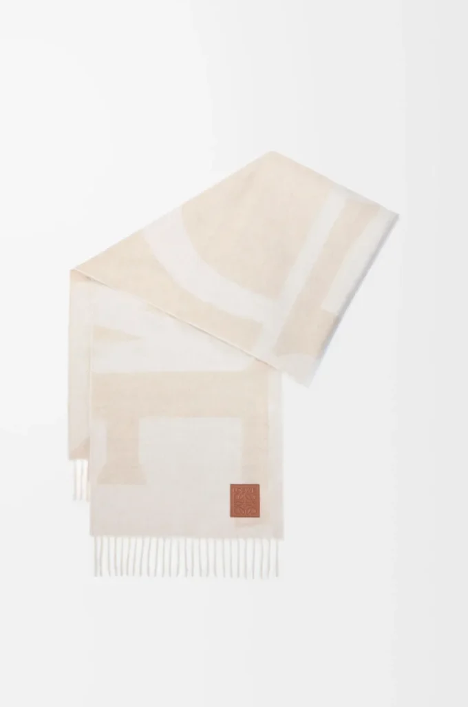 Halsduk i kashmir Ljusbeige/Beige Halsduk i kashmir Ljusbeige/Beige