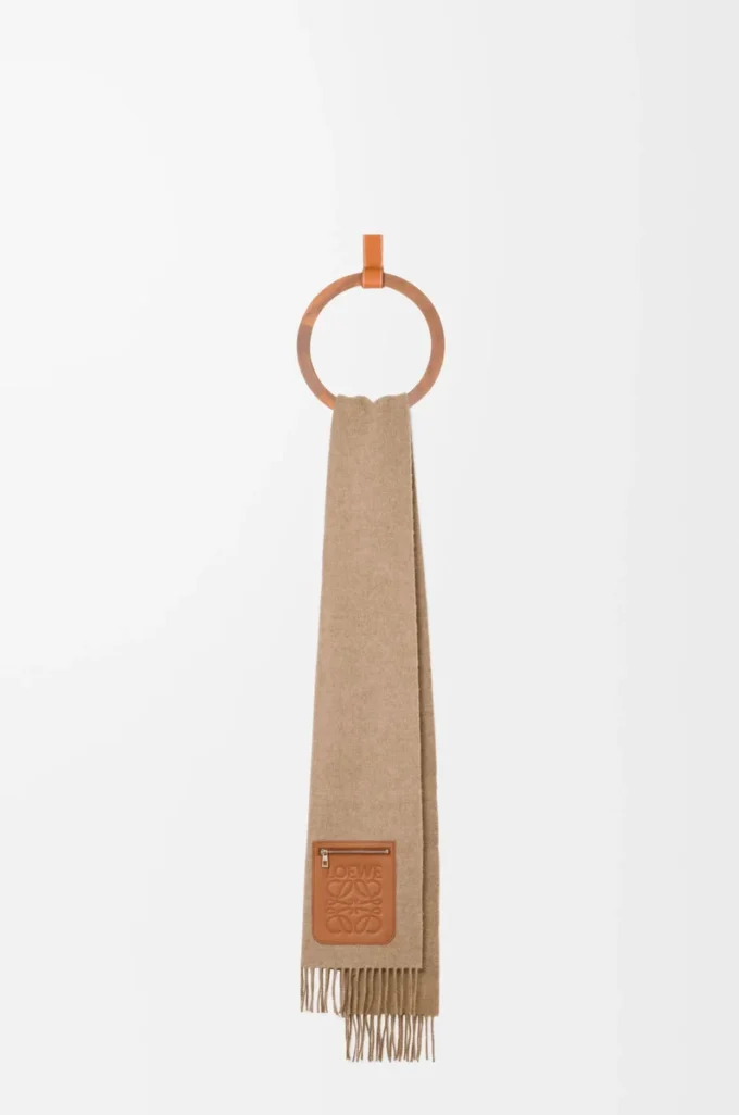 Halsduk i ull och kashmir Beige Halsduk i ull och kashmir Beige