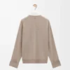 Hybridskjorta i bomull och ull Vit/beige Hybridskjorta i bomull och ull Vit/beige