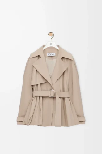 Jacka i bomull Beige