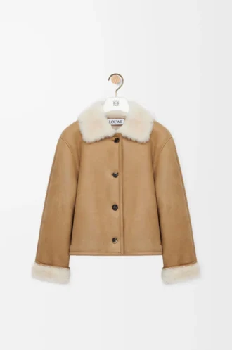 Jacka i shearling Camel