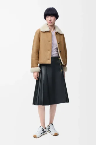 Jacka i shearling Camel