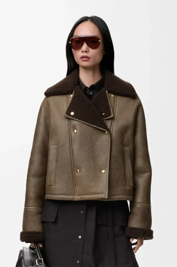 Jacka i shearling Sage Jacka i shearling Sage