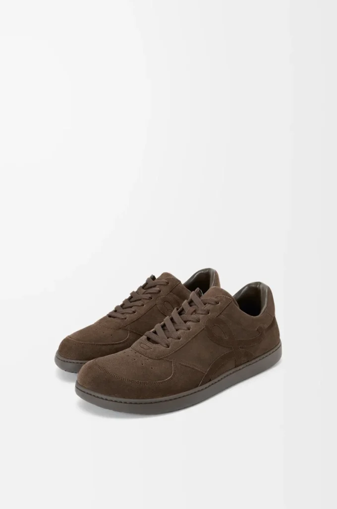Jambo-sneakers i kalvskinnsmocka, mörkbruna Jambo-sneakers i kalvskinnsmocka, mörkbruna