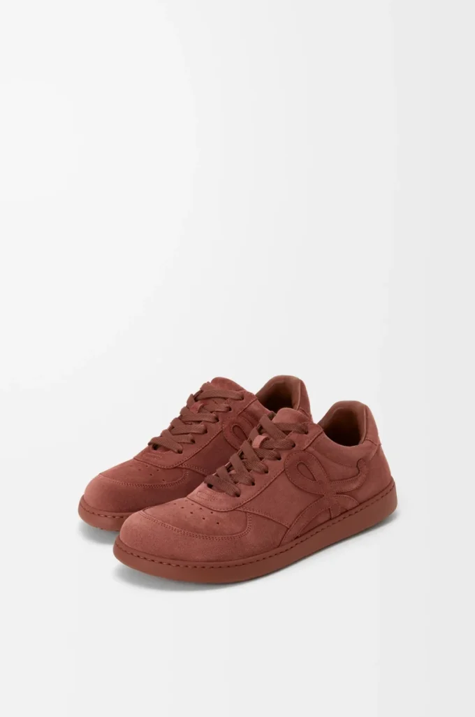 Jambo-sneakers i kalvskinnssuede, bränd röd Jambo-sneakers i kalvskinnssuede, bränd röd