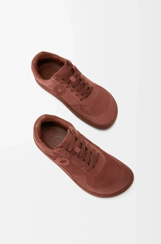 Jambo-sneakers i kalvskinnssuede, bränd röd Jambo-sneakers i kalvskinnssuede, bränd röd