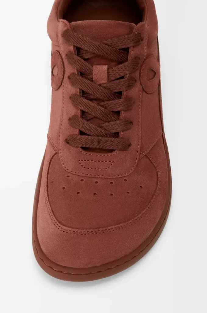 Jambo-sneakers i kalvskinnssuede, bränd röd Jambo-sneakers i kalvskinnssuede, bränd röd