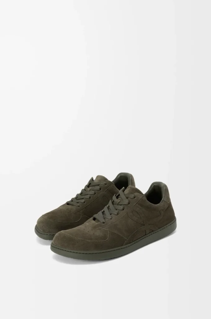 Jambo-sneakers i kalvskinnssuede Olivgrön Jambo-sneakers i kalvskinnssuede Olivgrön