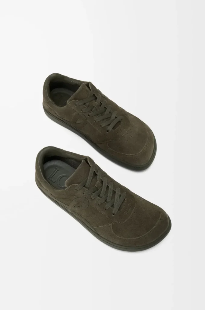 Jambo-sneakers i kalvskinnssuede Olivgrön Jambo-sneakers i kalvskinnssuede Olivgrön
