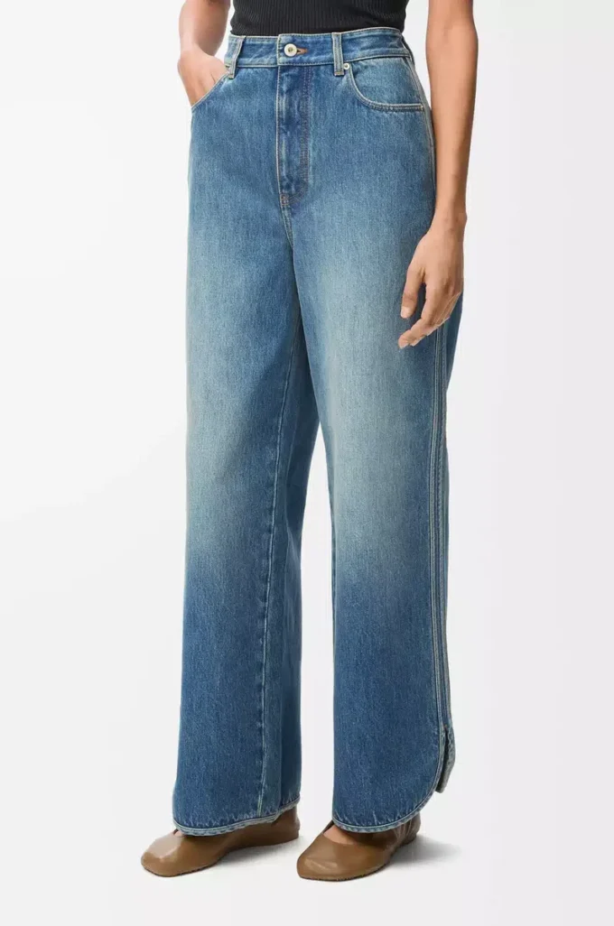 Jeans i denim Denimblå