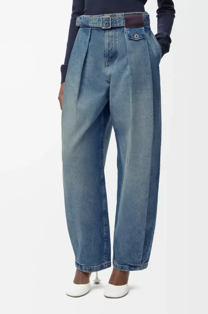 Jeans i denim Tvättad denim