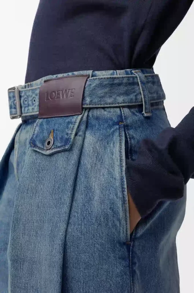 Jeans i denim Tvättad denim