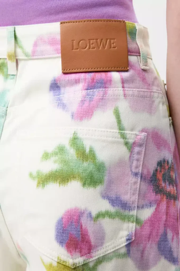 Jeans i denim Vit/Rosa