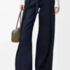 Jeans med bälte i denim Indigo Blue