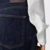 Jeans med bälte i denim Indigo Blue
