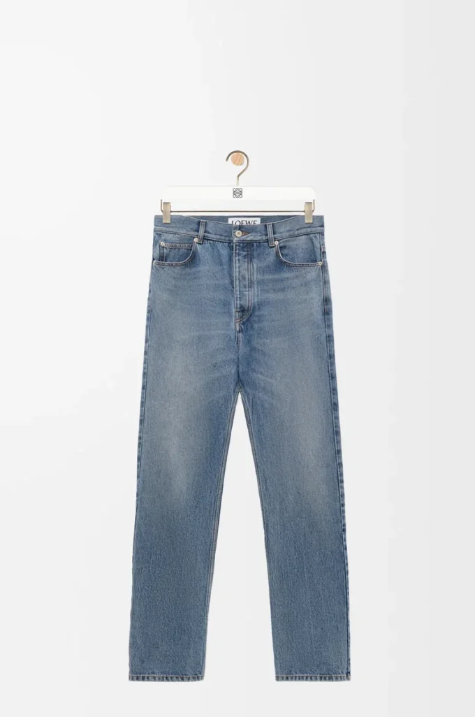 Jeans med raka ben i denim Blue