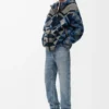 Jeans med raka ben i denim Blue