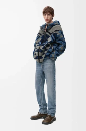 Jeans med raka ben i denim Blue