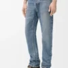 Jeans med raka ben i denim Blue