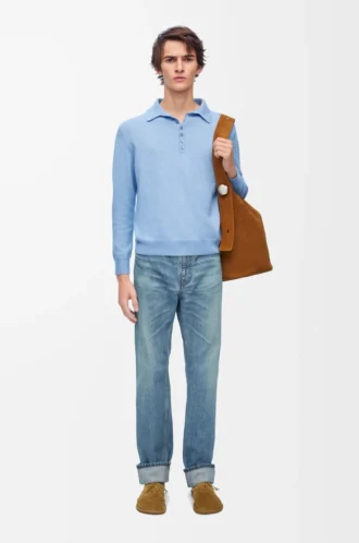Jeans med raka ben i denim Vintage Blue