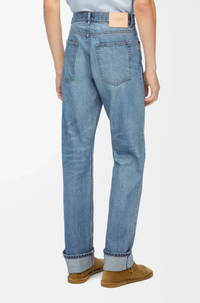 Jeans med raka ben i denim Vintage Blue Jeans med raka ben i denim Vintage Blue