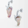 Jordgubbsörhängen i sterlingsilver och pärla Silver/Röd Jordgubbsörhängen i sterlingsilver och pärla Silver/Röd