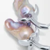 Jordgubbsörhängen i sterlingsilver och pärla Silver/Röd Jordgubbsörhängen i sterlingsilver och pärla Silver/Röd