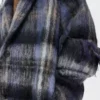 Kappa i mohair- och ullblandning Blå/Flerfärgad Kappa i mohair- och ullblandning Blå/Flerfärgad