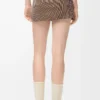 Kjol i teknisk jersey, brun/rosa Kjol i teknisk jersey, brun/rosa