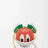 Knight Cat-clutch i metall och nappalammskinn Sunrise Orange Knight Cat-clutch i metall och nappalammskinn Sunrise Orange