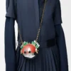 Knight Cat-clutch i metall och nappalammskinn Sunrise Orange Knight Cat-clutch i metall och nappalammskinn Sunrise Orange