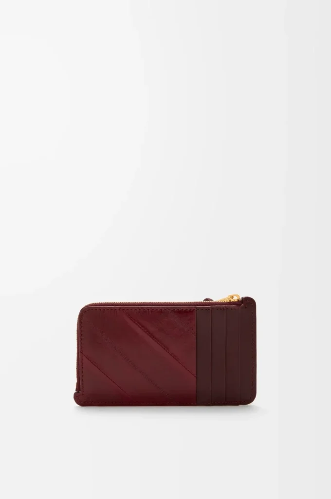 Knot myntkortshållare i ål Dark Burgundy Knot myntkortshållare i ål Dark Burgundy