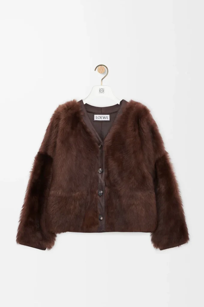 Kofta i shearling Brun Kofta i shearling Brun