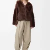 Kofta i shearling Brun Kofta i shearling Brun