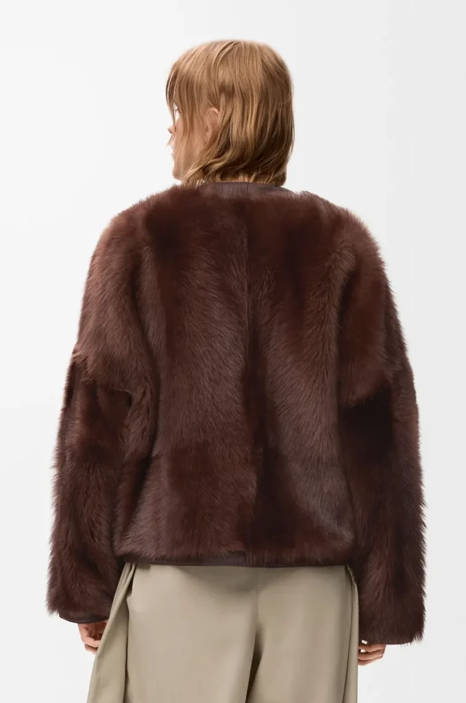 Kofta i shearling Brun Kofta i shearling Brun