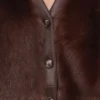 Kofta i shearling Brun Kofta i shearling Brun