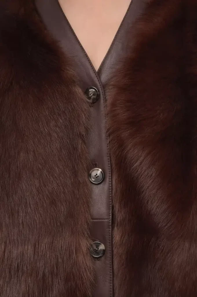Kofta i shearling Brun Kofta i shearling Brun