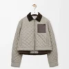 Kort jacka i tekniskt tyg Medium Grey Kort jacka i tekniskt tyg Medium Grey
