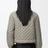 Kort jacka i tekniskt tyg Medium Grey Kort jacka i tekniskt tyg Medium Grey