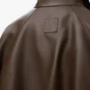 Kort parkas i nappa kalvskinn Mörkgrön Kort parkas i nappa kalvskinn Mörkgrön