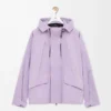 Kort parkas i teknisk bomull Lila Kort parkas i teknisk bomull Lila