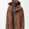 Kort parkas i teknisk bomull Toffee Kort parkas i teknisk bomull Toffee