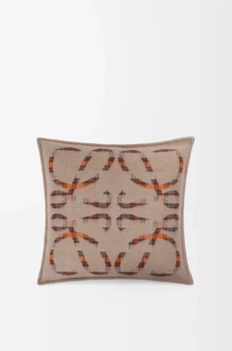 Kudde i ull och kashmir Beige/Orange