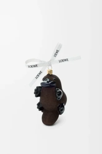 Kul i blåst glas Chocolate/Black