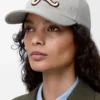 L-lappkeps i bomull Shell Grey