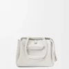 Liten Madrid-väska i mjukt kornat kalvskinn Soft White Liten Madrid-väska i mjukt kornat kalvskinn Soft White
