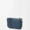 Liten Pebble-messengerbag i mjukt kornat kalvskinn Indigo Dye Liten Pebble-messengerbag i mjukt kornat kalvskinn Indigo Dye